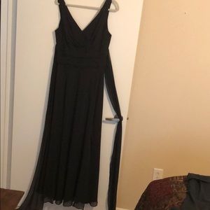 Davids bridal black dress size 10